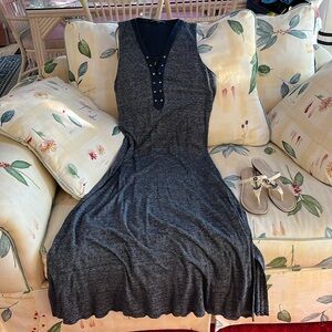 Lauren Ralph Lauren Navy Striped Maxi Dress